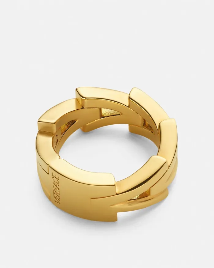 Versace Rings WomenMen V2025 Chain Ring Light Gold