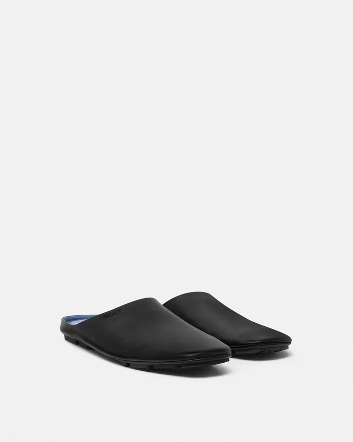 Versace Sandals and Slides Men Villa Slippers Black