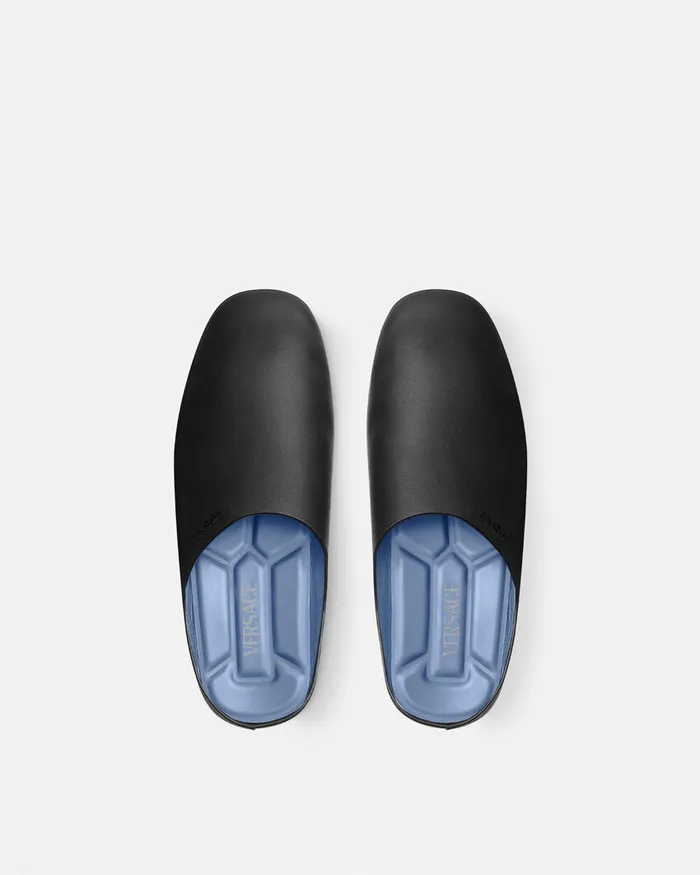 Versace Sandals and Slides Men Villa Slippers Black