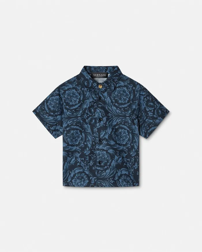 Versace Shirts and Tshirts Kids Barocco Baby Shirt Blueprint