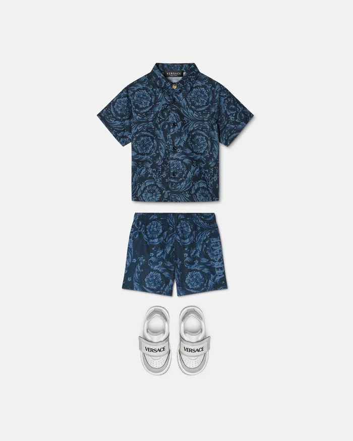 Versace Shirts and Tshirts Kids Barocco Baby Shirt Blueprint