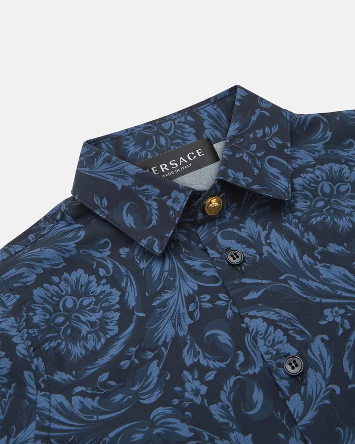 Versace Shirts and Tshirts Kids Barocco Baby Shirt Blueprint