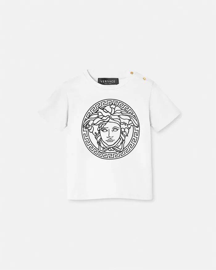 Versace Shirts and Tshirts Kids Medusa Baby TShirt Blackwhite