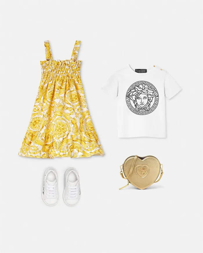 Versace Shirts and Tshirts Kids Medusa Baby TShirt Blackwhite