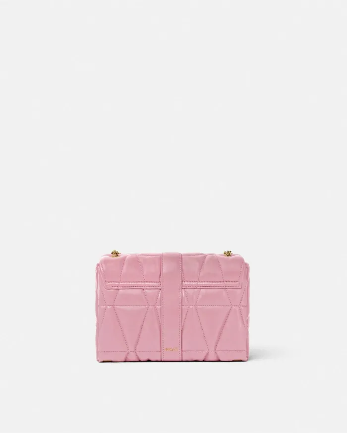 Versace Shoulder and Crossbody Women Kleio Quilted Shoulder Bag Pink