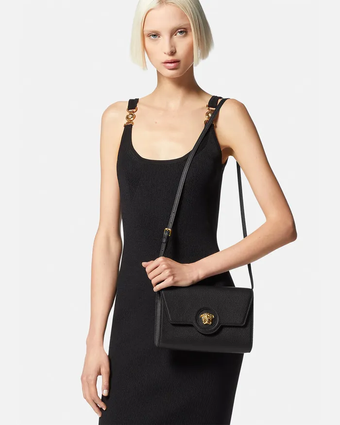 Versace Shoulder and Crossbody Women La Medusa Crossbody Bag Blackgold
