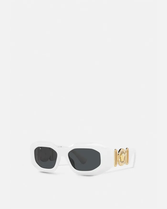 Versace Sunglasses WomenMen Maxi Medusa Biggie Sunglasses White