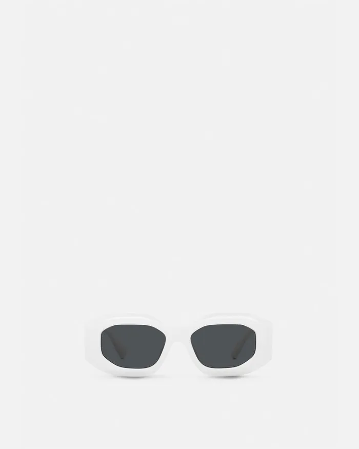 Versace Sunglasses WomenMen Maxi Medusa Biggie Sunglasses White