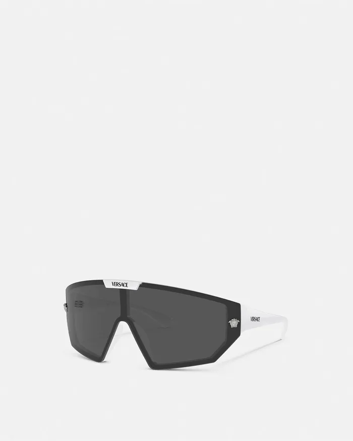 Versace Sunglasses WomenMen Maxi Medusa Horizon Sunglasses Havana