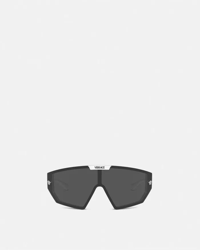 Versace Sunglasses WomenMen Maxi Medusa Horizon Sunglasses Havana