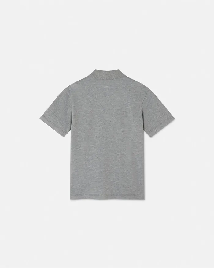 Versace Tshirts and Polos Kids Medusa Polo Shirt Gray
