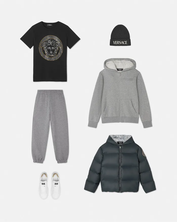 Versace Tshirts and Polos Kids Studded Medusa TShirt Black