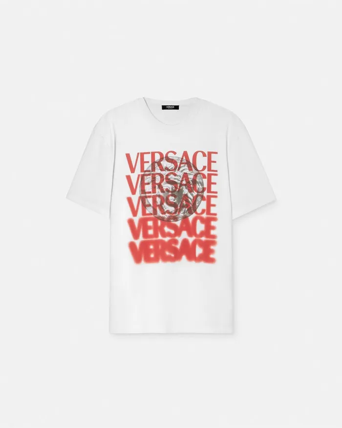 Versace TShirts and Polos Men Medusa Medallion TShirt Whiteprint