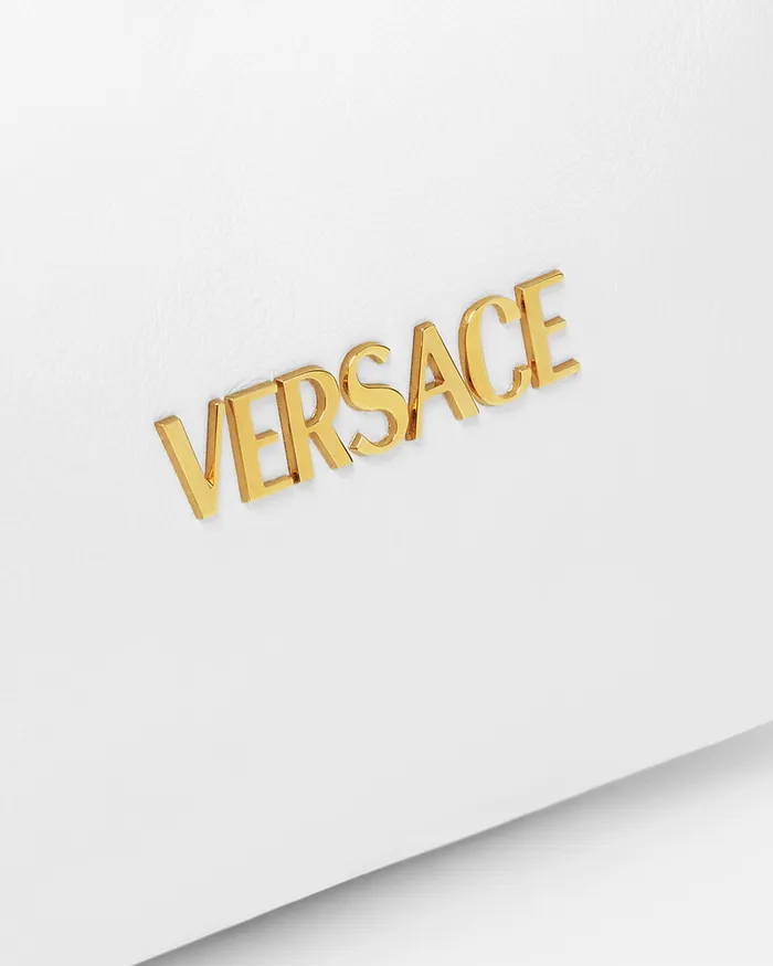 Versace Top Handle Women Tag Hobo Handbag White