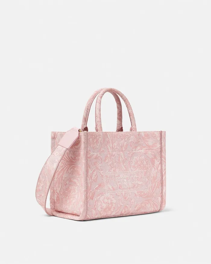 Versace Totes Women Barocco Athena Small Tote Bag Pinkprint