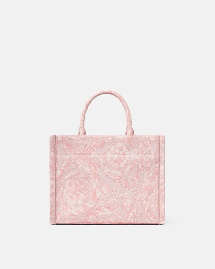 Versace Totes Women Barocco Athena Small Tote Bag Pinkprint