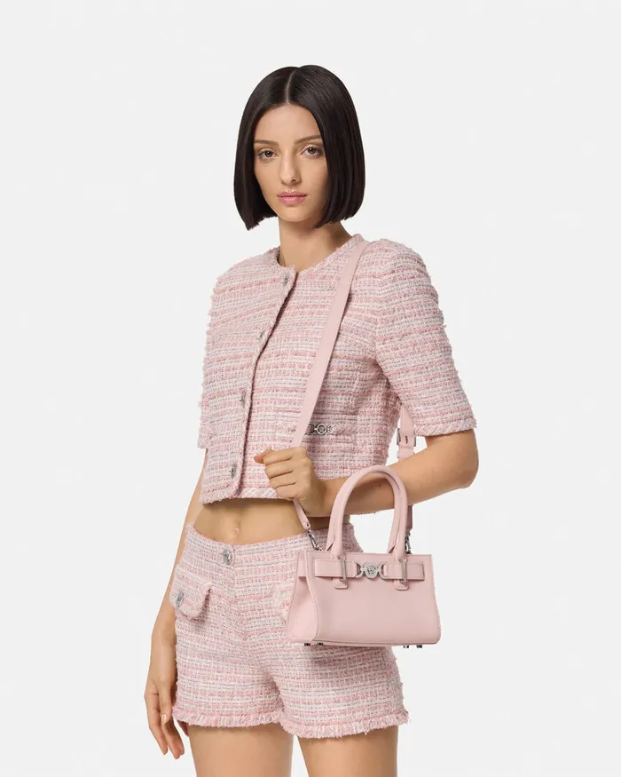 Versace Totes Women Medusa 03995 Small Tote Bag Light Pink