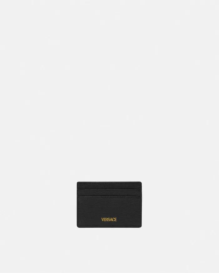 Versace Wallets Men Medusa Biggie Cardholder Blackgold