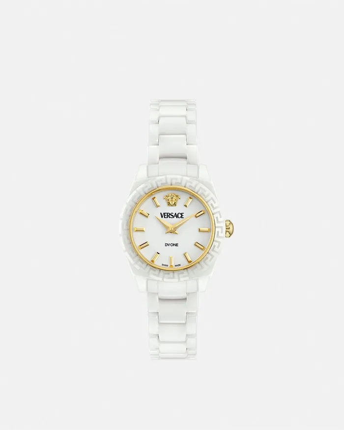 Versace Watches Women Dv One Mini Watch White