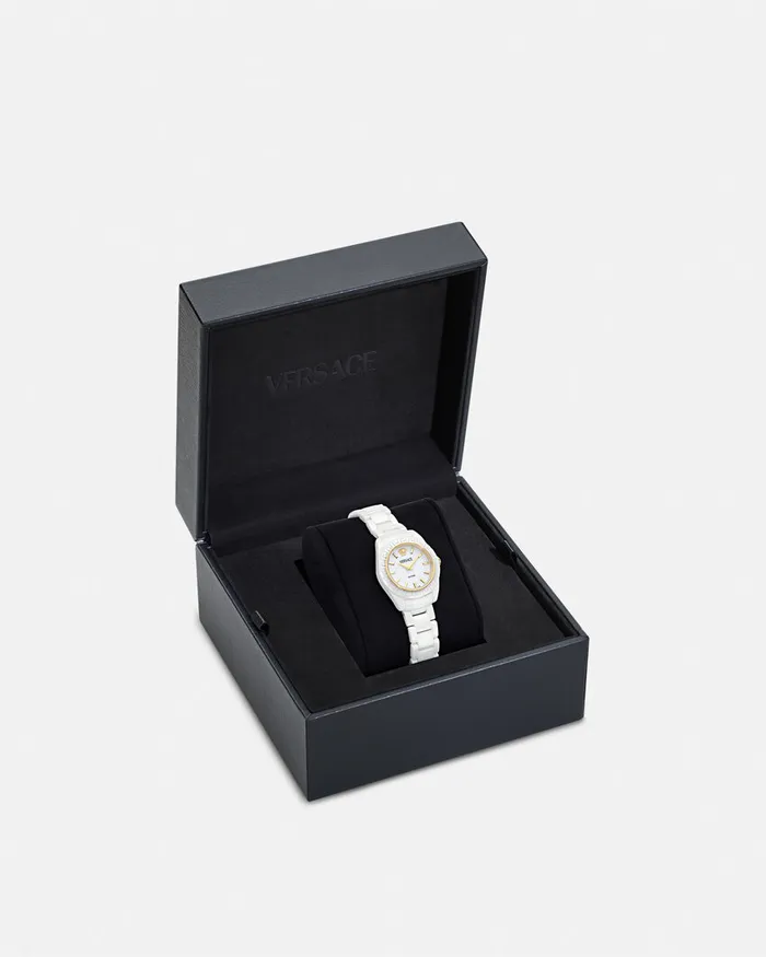 Versace Watches Women Dv One Mini Watch White
