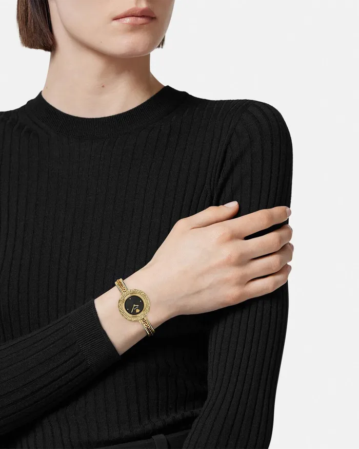 Versace Watches Women La Greca Watch Blackgold