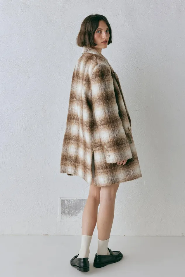 VRG GRL Alexa Blazer Plaid Women JacketsCoats VRG GRL Alexa Blazer Plaid Women JacketsCoats