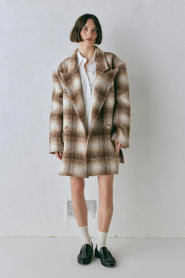VRG GRL Alexa Blazer Plaid Women JacketsCoats VRG GRL Alexa Blazer Plaid Women JacketsCoats
