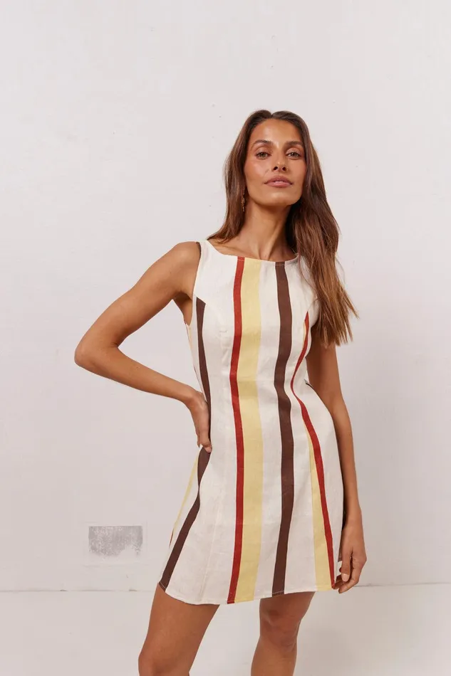 VRG GRL Chloe Linen Mini Dress Ace Women Mini Dresses VRG GRL Chloe Linen Mini Dress Ace Women Mini Dresses
