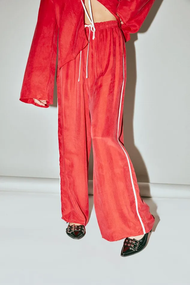 VRG GRL Moonscapes Pants Chilli Women Pants VRG GRL Moonscapes Pants Chilli Women Pants