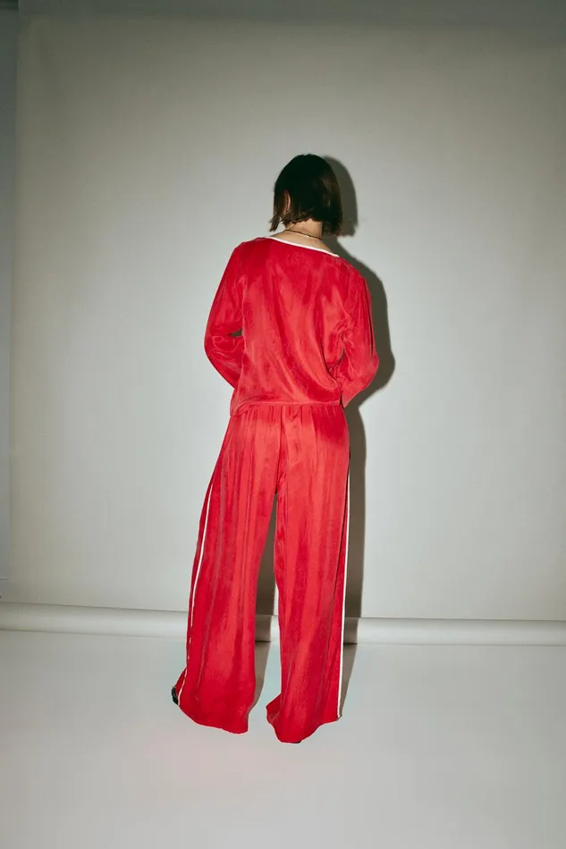 VRG GRL Moonscapes Pants Chilli Women Pants VRG GRL Moonscapes Pants Chilli Women Pants