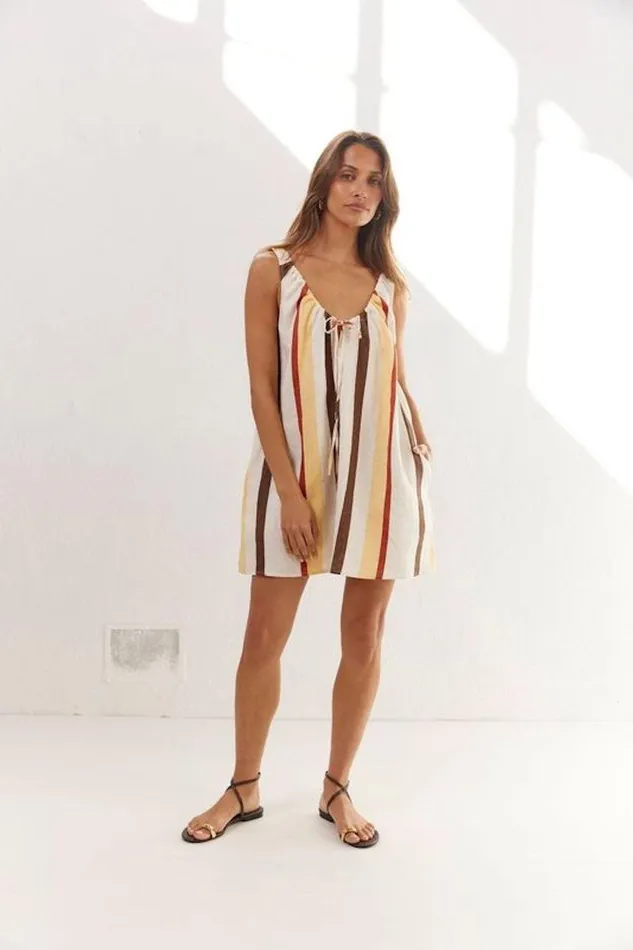 VRG GRL Rio Linen Mini Dress Ace Women Mini Dresses