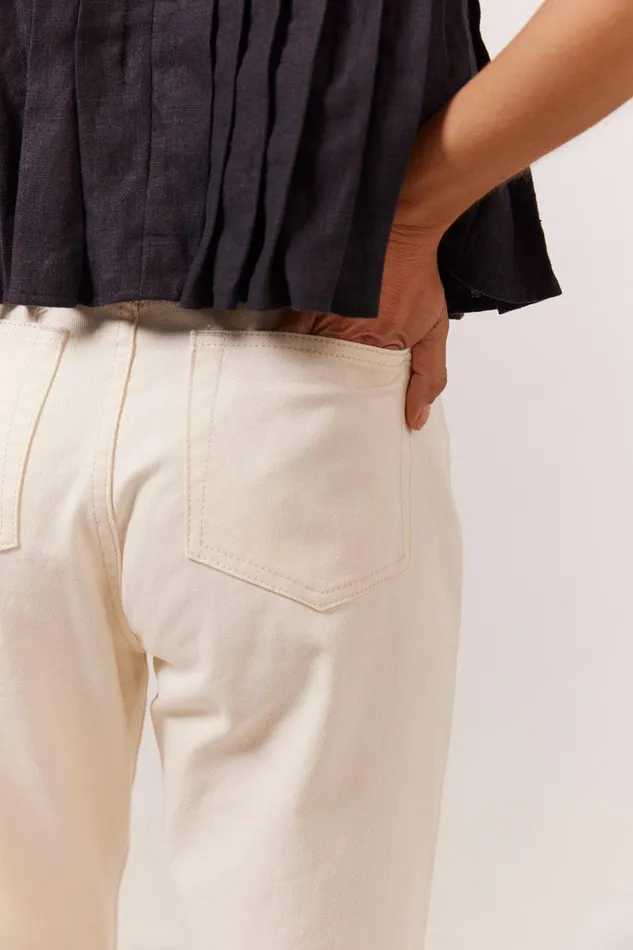 VRG GRL Suki Denim Jeans Cream Women Pants VRG GRL Suki Denim Jeans Cream Women Pants