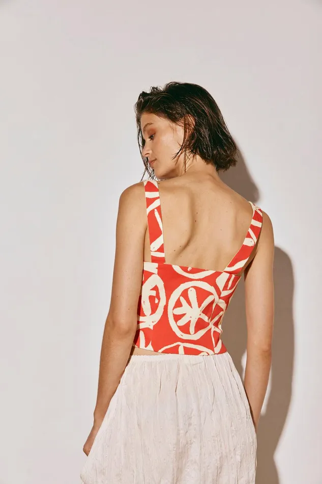 VRG GRL The Way To San Jose Top Print Women Sleeveless