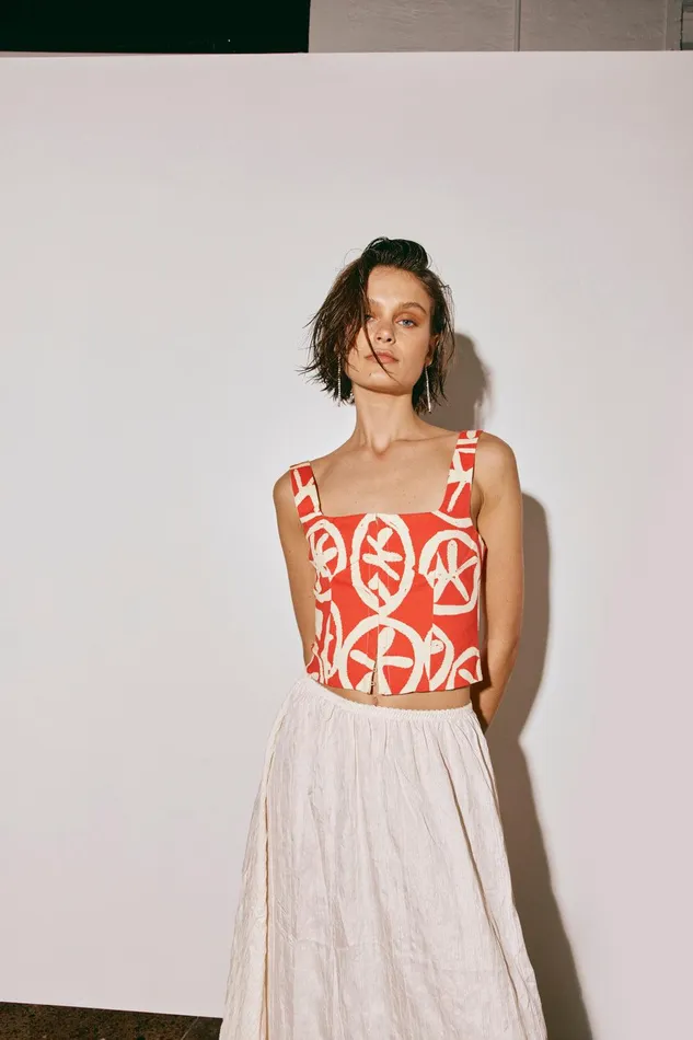 VRG GRL The Way To San Jose Top Print Women Sleeveless