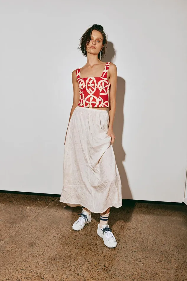 VRG GRL The Way To San Jose Top Print Women Sleeveless