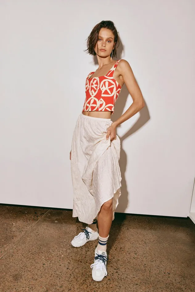 VRG GRL The Way To San Jose Top Print Women Sleeveless