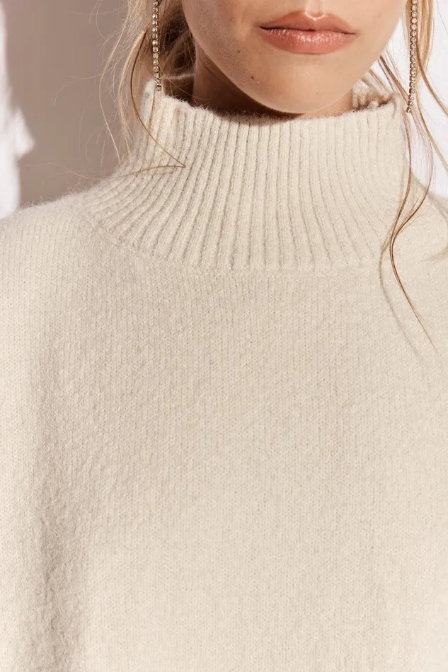 VRG GRL Yumi Knit Jumper Cream Women JumpersSweaters VRG GRL Yumi Knit Jumper Cream Women JumpersSweaters