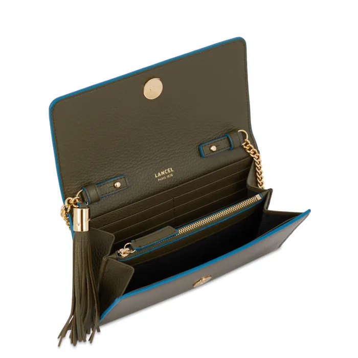 Wallet Chain Dark Kaki Women Lancel Wallet Wallet Chain Dark Kaki Women Lancel Wallet