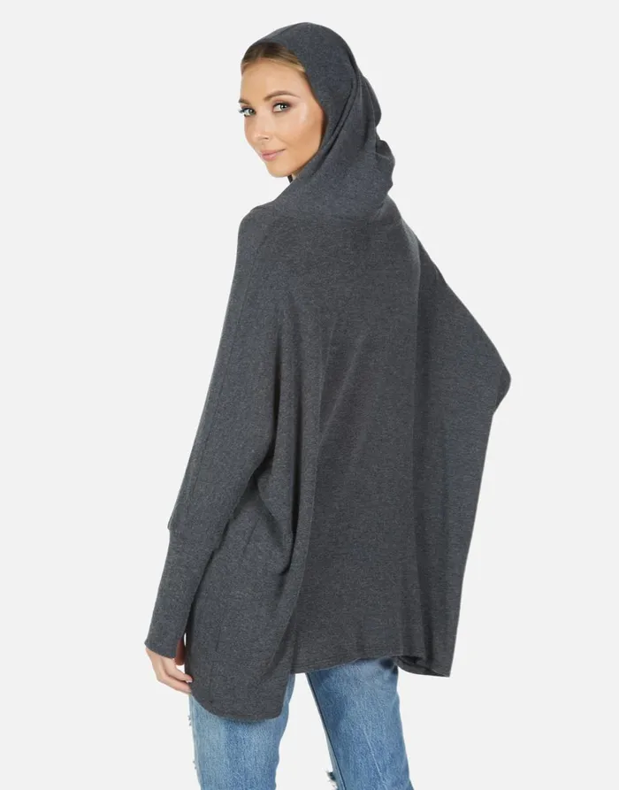 Wilma Bone Diamond Heather Black Women039s Lauren Moshi Hoodies