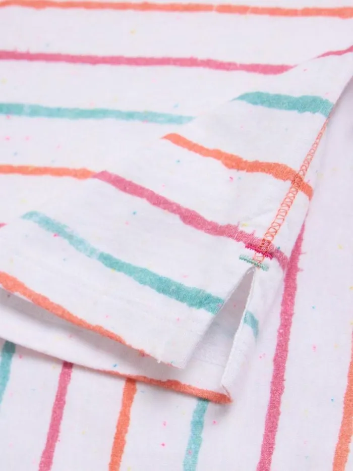 Women ABBIE STRIPE TEE Ivory Multi White Stuff Shirts and Blouses Women ABBIE STRIPE TEE Ivory Multi White Stuff Shirts and Blouses