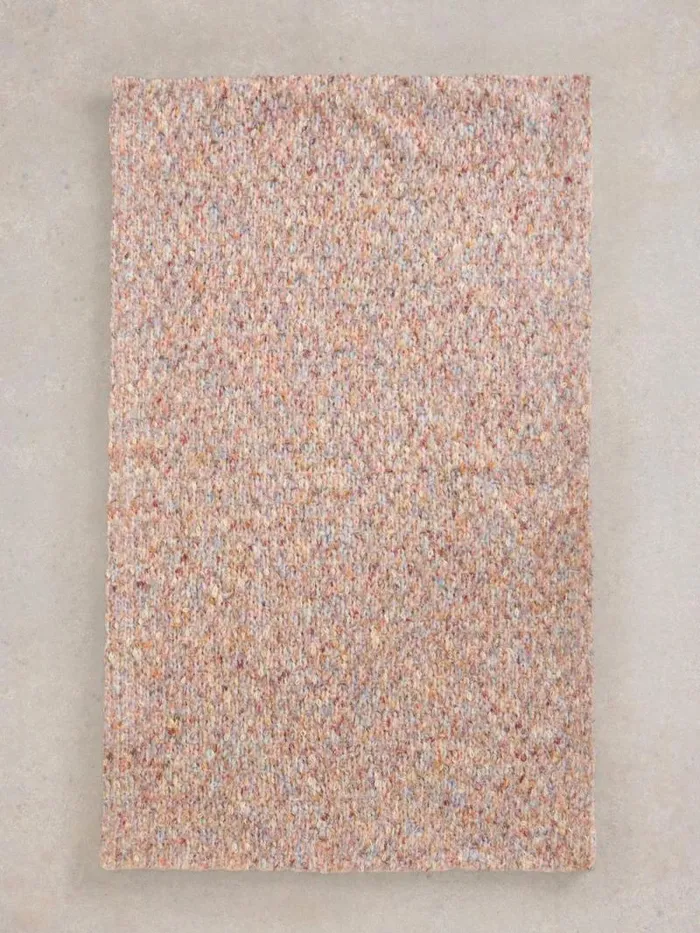 Women Abby Knitted Snood Natural Multi White Stuff Scarves