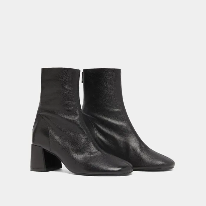 Women Ankle Boots With Rear Zips Black JONAK Ankle Boots Lowboots Women Ankle Boots With Rear Zips Black JONAK Ankle Boots Lowboots