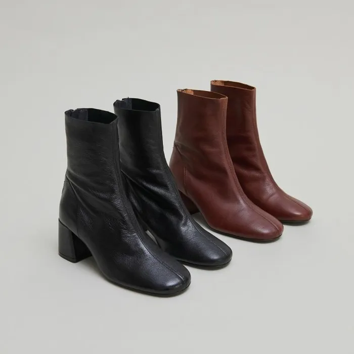 Women Ankle Boots With Rear Zips Black JONAK Ankle Boots Lowboots Women Ankle Boots With Rear Zips Black JONAK Ankle Boots Lowboots