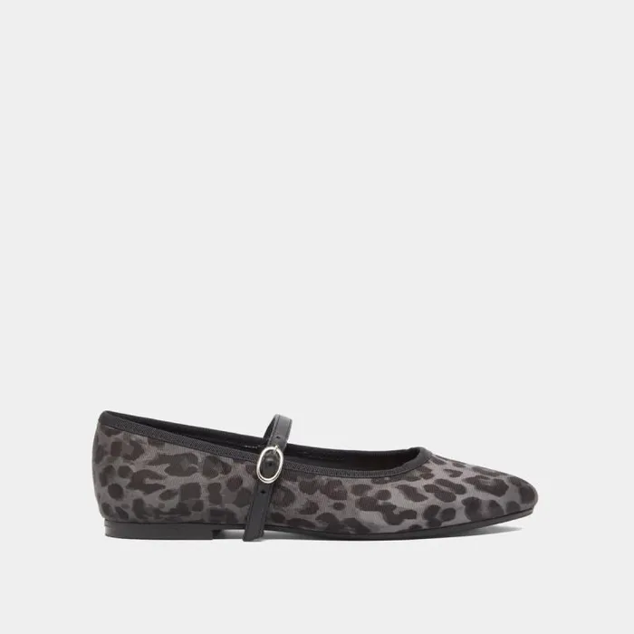 Women Ballet Flats With Strap Leopard JONAK Ballet Flats