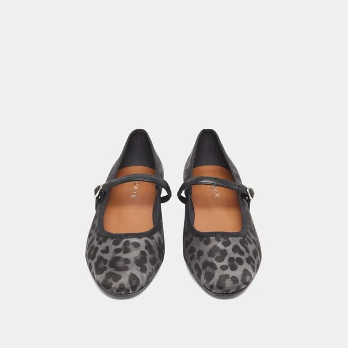 Women Ballet Flats With Strap Leopard JONAK Ballet Flats