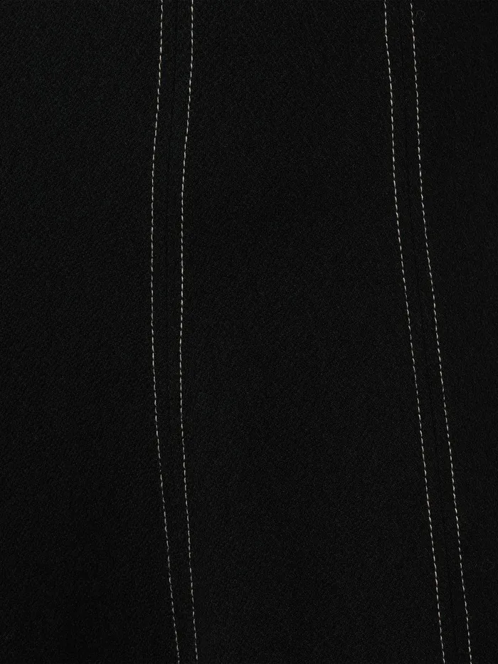 Women Batwing Stitched Dress Black Jigsaw Dresses and Jumpsuits