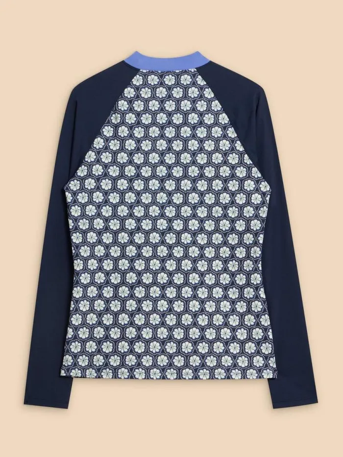 Women Bay Rash Printed Vest Navy Multi White Stuff Swimwear Women Bay Rash Printed Vest Navy Multi White Stuff Swimwear