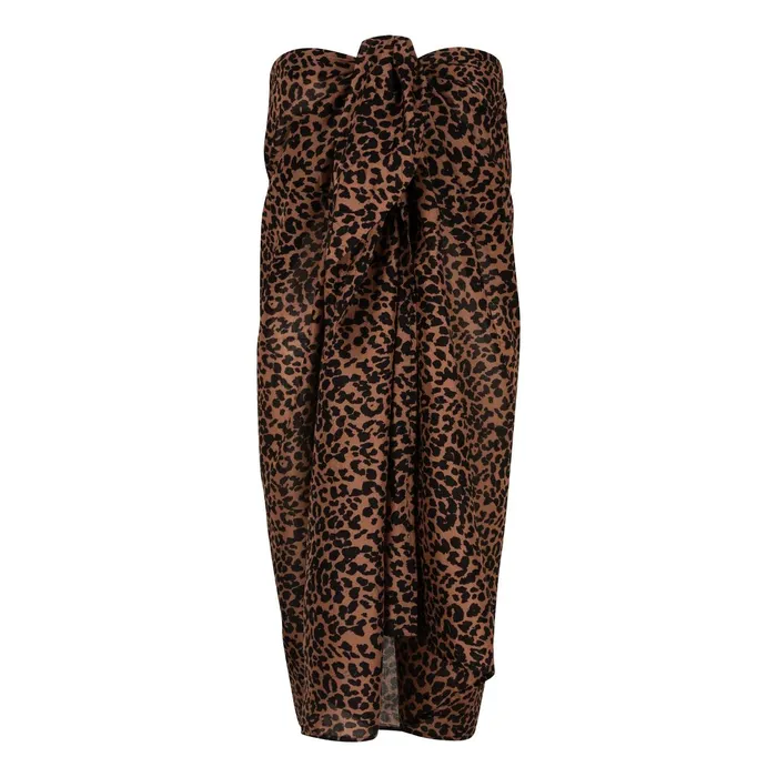 Women Beach Cover Ups Love Stories Chloe Pareo Scarf Leopard