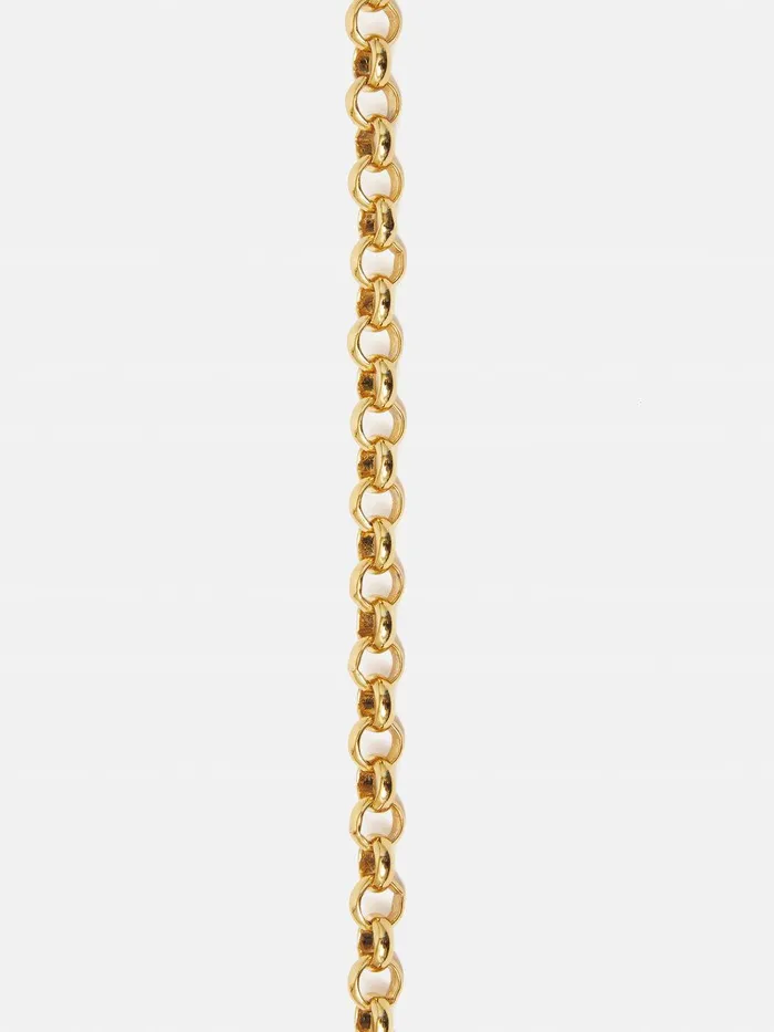 Women Belcher Chain Necklace Gold Jigsaw Party