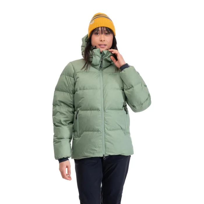 Women Bergans Of Norway Down Jackets Lava Warm Down Jacket WHood Jade Green